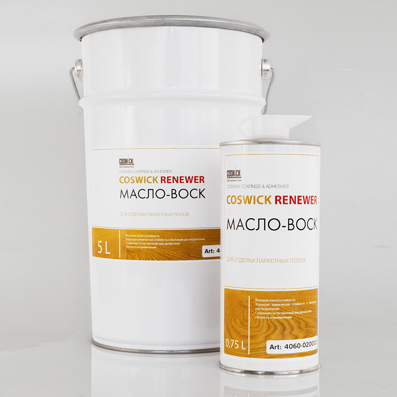 Масло-воск для отделки паркетных полов (5,0л), 4080-020000