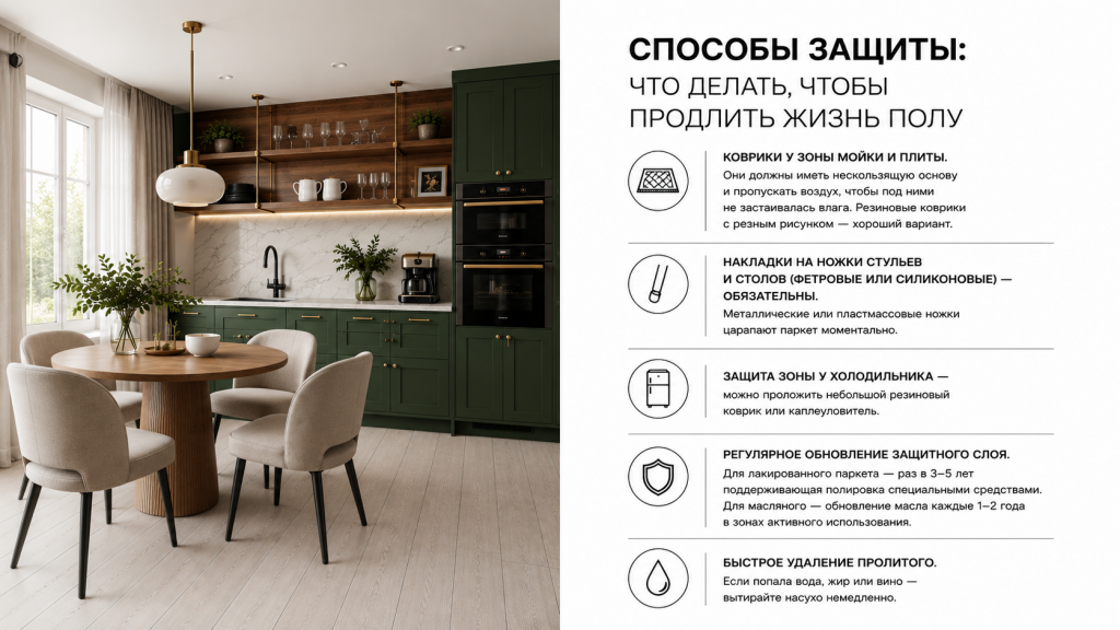 Способы защиты: что делать, чтобы продлить жизнь полу