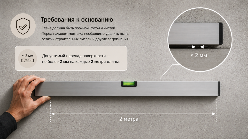 Требования к основанию