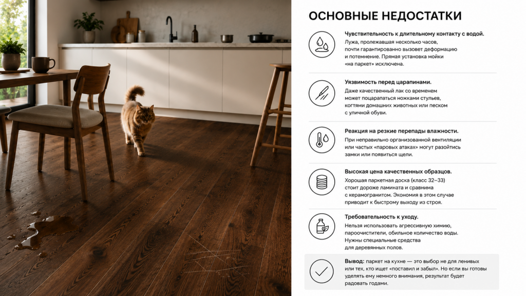 Основные недостатки